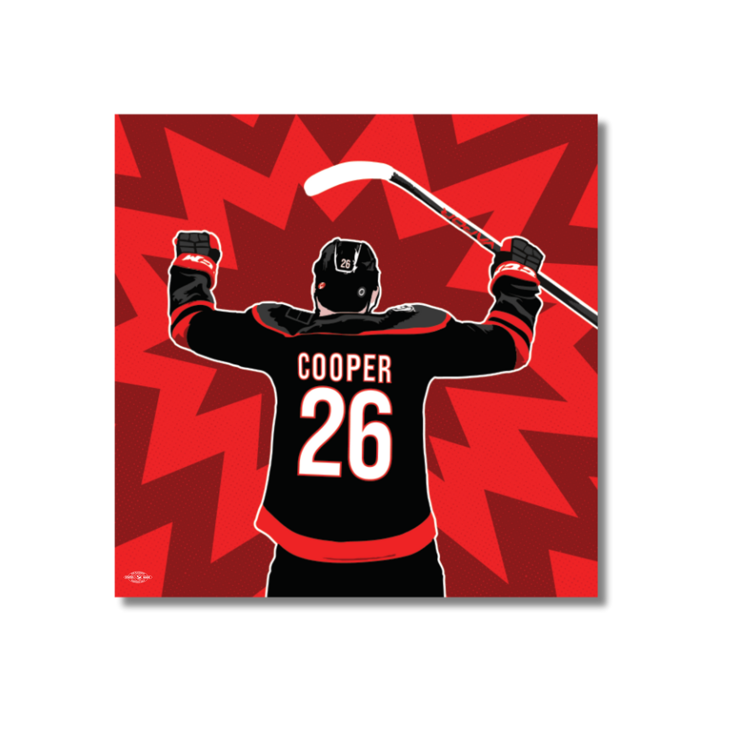 Cooper Hockey Fan Sticker