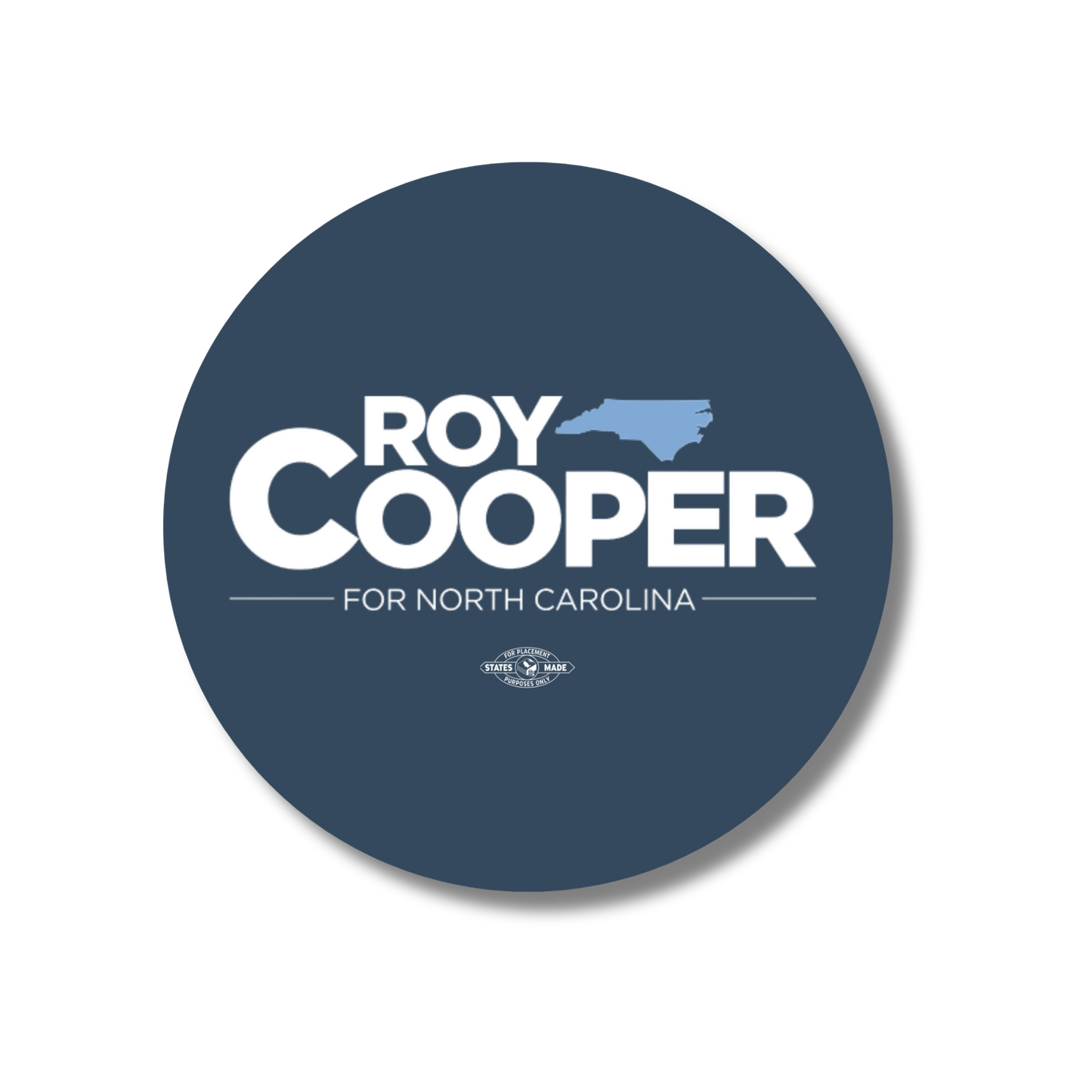 Roy Cooper Round Logo Sticker Two Pack