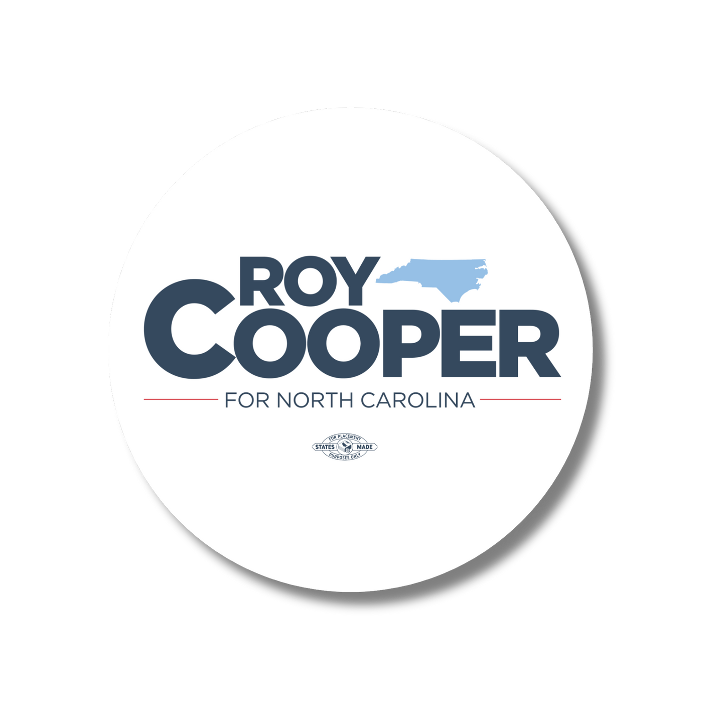 Roy Cooper Round Logo Sticker Two Pack