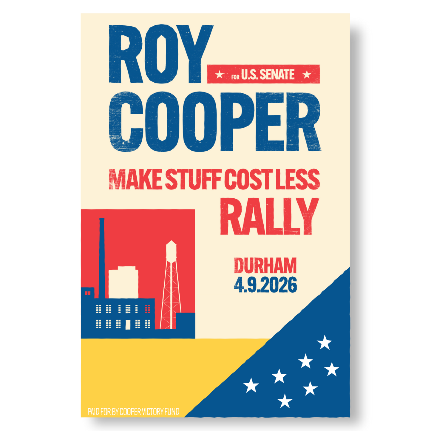 Make Stuff Cost Less Rally Poster - April 2026 (Digital Download)