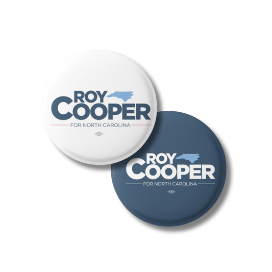 Roy Cooper Logo Button 2-Pack