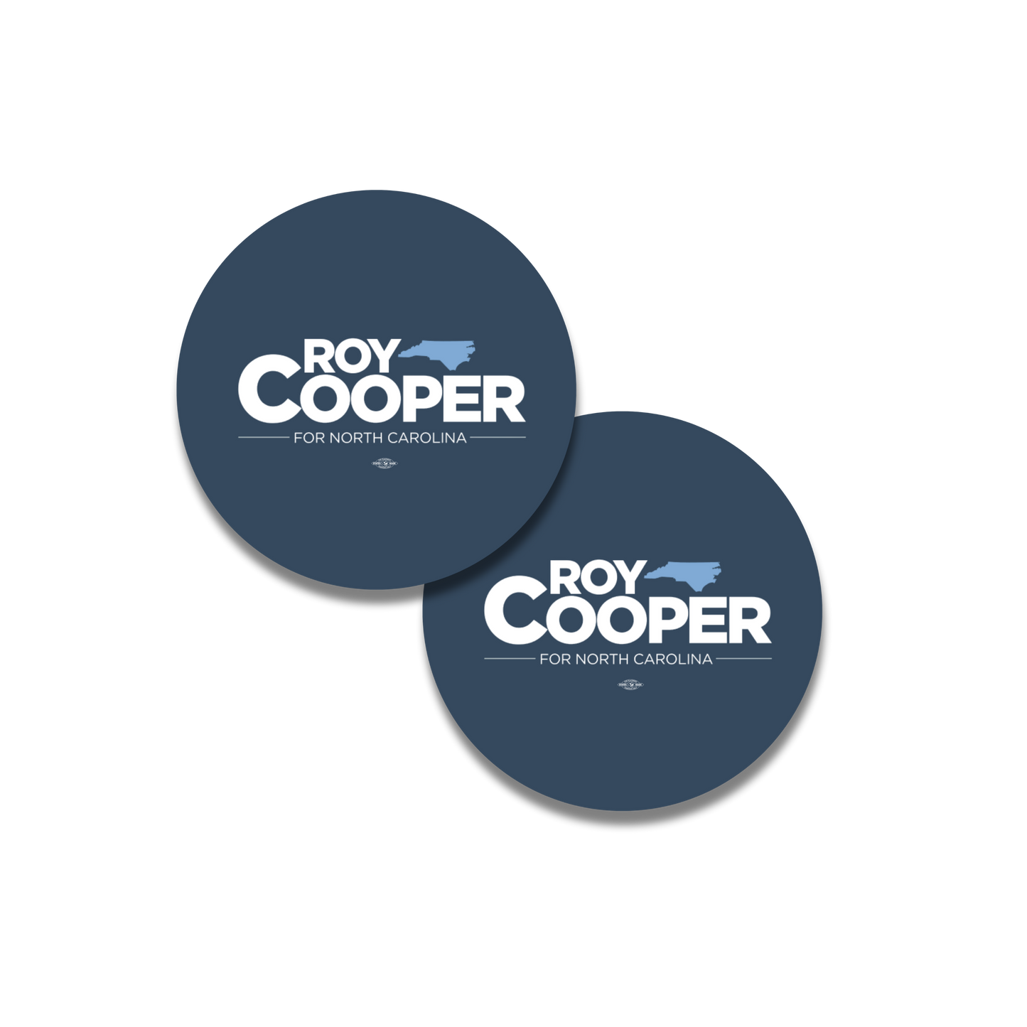 Roy Cooper Round Logo Sticker Two Pack