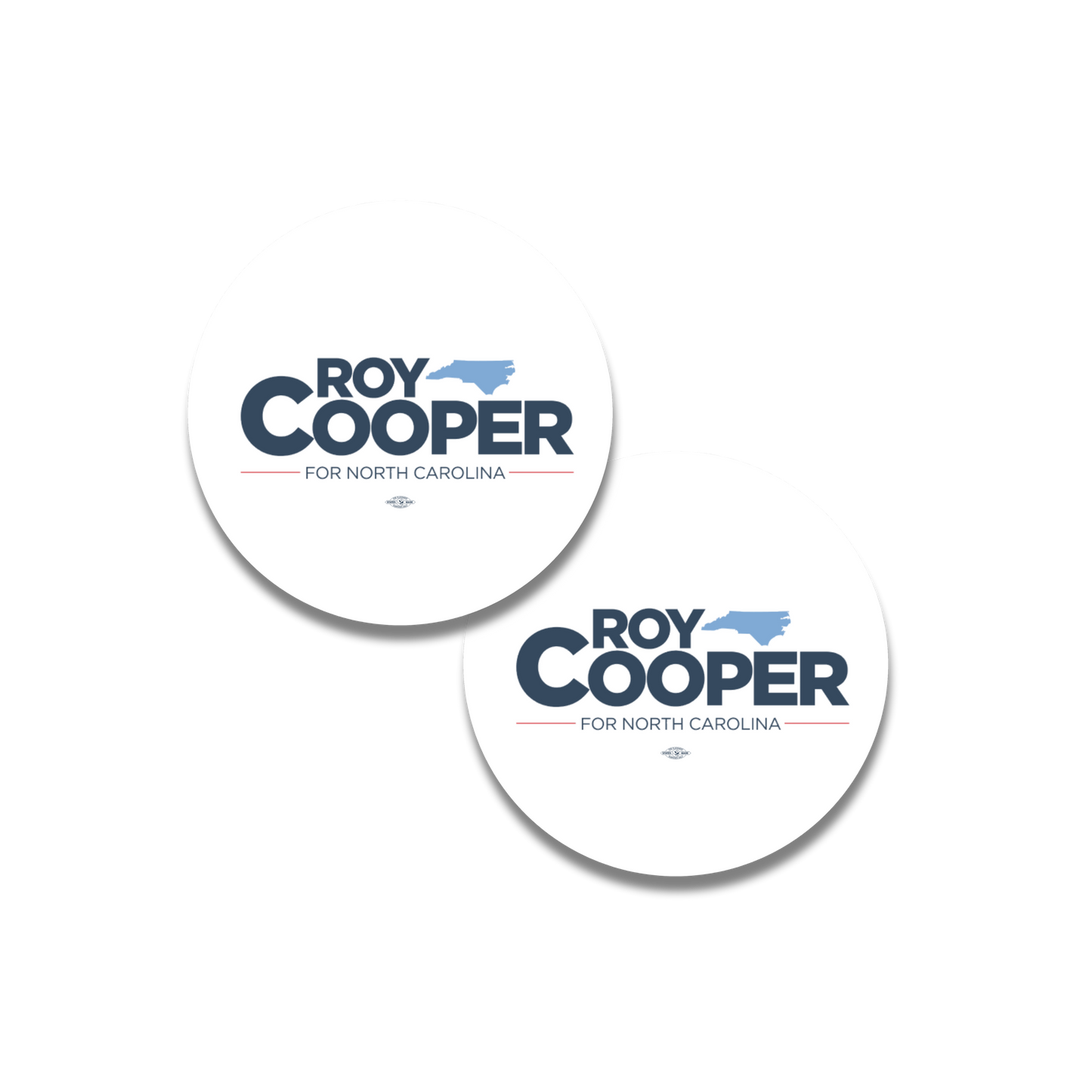 Roy Cooper Round Logo Sticker Two Pack